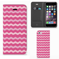 Apple iPhone 6 | 6s Hoesje met Magneet Waves Pink - thumbnail