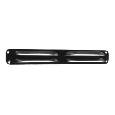Nedco schoepenrooster - rechthoekig - 370x40mm - zwart - aluminium