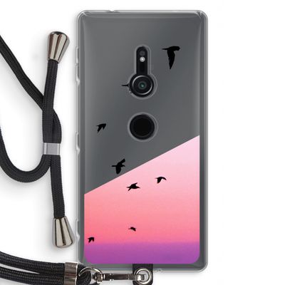 Fly away: Sony Xperia XZ2 Transparant Hoesje met koord