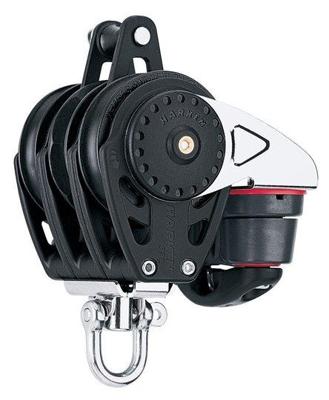 Harken 75c 3-schijfsblok Ratchamatic Met Hondsvot En Klem Default