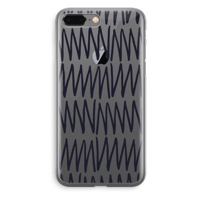 Marrakech Zigzag: iPhone 8 Plus Transparant Hoesje