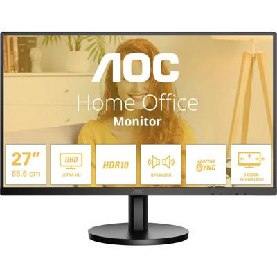 AOC U27B3A LCD-monitor Energielabel F (A - G) 68.6 cm (27 inch) 3840 x 2160 Pixel 16:9 4 ms DisplayPort, HDMI IPS LCD