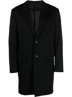 Versace manteau à simple boutonnage - Noir