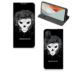 Mobiel BookCase OnePlus Nord N100 Skull Hair