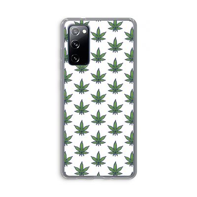 Weed: Samsung Galaxy S20 FE / S20 FE 5G Transparant Hoesje
