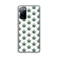 Weed: Samsung Galaxy S20 FE / S20 FE 5G Transparant Hoesje