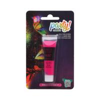 Atosa grimeer schmink - Glow in the Dark - neon roze - 14 gram - carnaval/verkleed thema