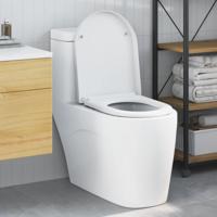 VidaXL Toiletzitting wit 49 x 36 x 4 cm duroplast