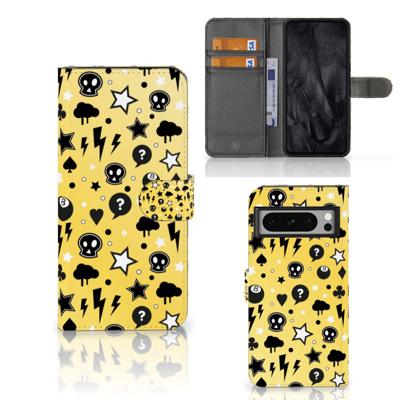 Telefoonhoesje met Naam Google Pixel 8 Pro Punk Geel Telefoonhoesje met Naam Google Pixel 8 Pro Punk Geel