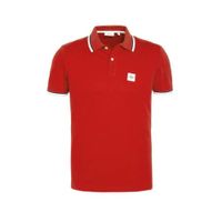 s.Oliver regular fit polo met contrastbies rood - thumbnail