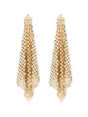Rabanne boucles d'oreilles à design structuré
