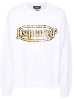 DSQUARED2 sweat en coton à logo imprimé - Blanc