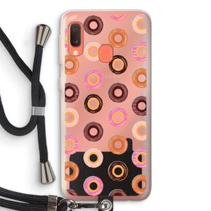 Donuts: Samsung Galaxy A20e Transparant Hoesje met koord