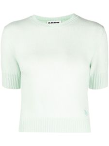 Jil Sander crew-neck wool top - Vert