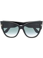 TOM FORD Eyewear lunettes de soleil à monture papillon - Noir