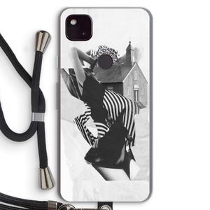 House: Pixel 4a 5G Transparant Hoesje met koord