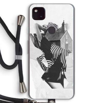 House: Pixel 4a 5G Transparant Hoesje met koord