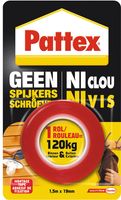 Pattex montagetape Geen Spijkers & Schroeven, ft 1,5 m x 19 mm, draagt tot 120 kg, blisterverpakking - thumbnail