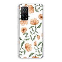 Peachy flowers: Xiaomi Mi 10T 5G Transparant Hoesje