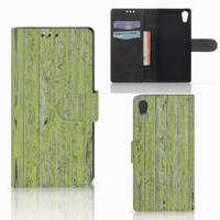 Sony Xperia XA1 | Book Style Case | Green Wood