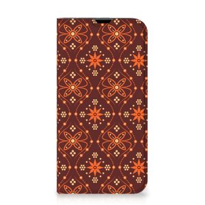 iPhone 13 Pro Hoesje met Magneet Batik Brown