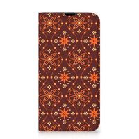 iPhone 13 Pro Hoesje met Magneet Batik Brown - thumbnail