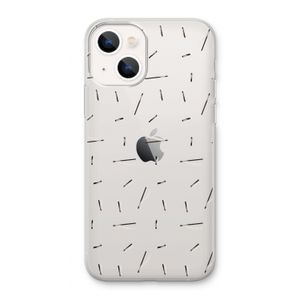 Hipster stripes: iPhone 13 Transparant Hoesje