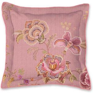 Pip Studio Cece Fiore Vierkant Sierkussen Roze (45x45 cm)