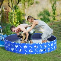PawHut Hondenbad hondenzwembad hondenbad waterbak opvouwbaar Ã˜160 x 30 h cm | Aosom Netherlands