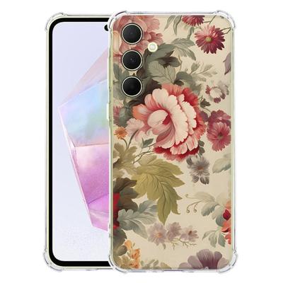 Samsung Galaxy A56 Hoesje - Bloemen TPU Antishock Samsung Galaxy A56 Hoesje - Bloemen TPU Antishock