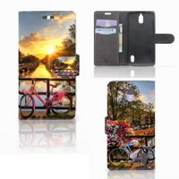 Huawei Y625 Flip Cover Amsterdamse Grachten - thumbnail