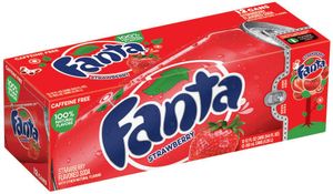 Fanta Fanta - Strawberry 355ml 12 Blikjes