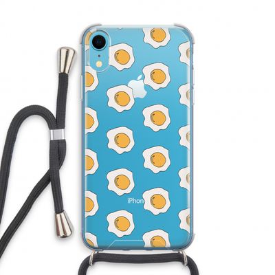 Bacon to my eggs #1: iPhone XR Transparant Hoesje met koord