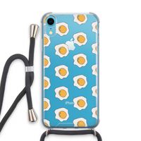 Bacon to my eggs #1: iPhone XR Transparant Hoesje met koord