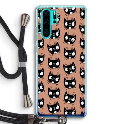 Kat: Huawei P30 Pro Transparant Hoesje met koord