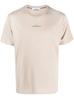 Stone Island t-shirt à logo imprimé - Marron