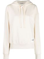 Jil Sander hoodie à patch logo - Tons neutres