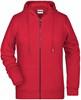 James & Nicholson JN8025 Ladies´ Zip-Hoody - /Red - XS