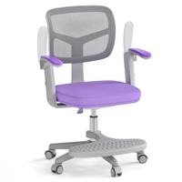 Kinder Bureaustoel met een in Hoogte Verstelbare Zitting van 41-52 cm Kinderdraaisteel met Wielen Paars Kinder Bureaustoel met een in Hoogte Verstelbare Zitting van 41-52 cm Kinderdraaisteel met Wielen Paars