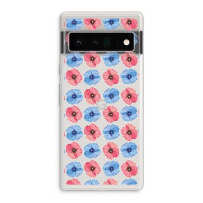 Klaproosjes: Google Pixel 6 Pro Transparant Hoesje