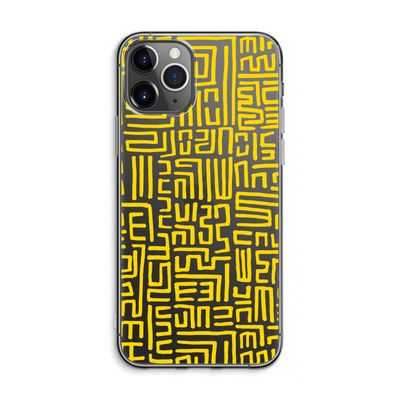 Majorelle Blue Print: iPhone 11 Pro Max Transparant Hoesje