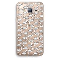 Zwanen: Samsung Galaxy J3 (2016) Transparant Hoesje