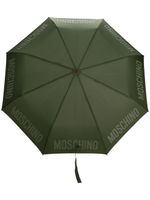 Moschino logo-print compact umbrella - Vert - thumbnail