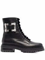 Sergio Rossi bottines Biker Prince en cuir - Noir