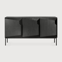 Ethnicraft Dressoir 'Stairs' Gevernist Eikenhout, 150cm, kleur Zwart