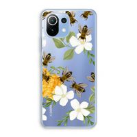 No flowers without bees: Xiaomi Mi 11 Lite Transparant Hoesje