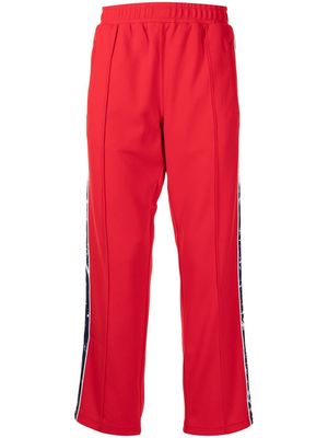 Ports V pantalon de jogging à rayures latérales - Rouge