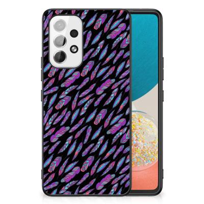 Samsung Galaxy A53 Back Case Feathers Color