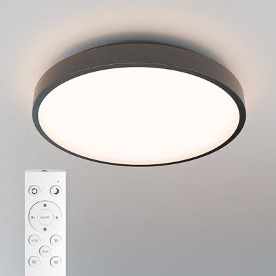 Badkamer plafondlamp zwart - IP44 waterdicht - 18 Watt 1800 lumen (100lm/w) - CCT lichtkleur instelbaar (3000K, 4000K & 6500K) - Incl. Afstandsbediening - Ø30 cm - LED Plafondlamp Badkamer plafondlamp zwart - IP44 waterdicht - 18 Watt 1800 lumen (100lm/w) - CCT lichtkleur instelbaar (3000K, 4000K & 6500K) - Incl. Afstandsbediening - Ø30 cm - LED Plafondlamp