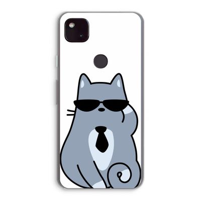 Cool cat: Google Pixel 4a 5G Transparant Hoesje